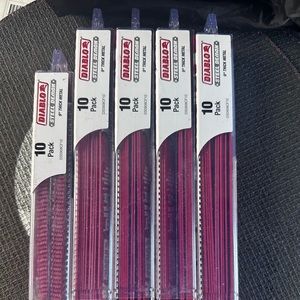 Diablo 9inch Steel Demon Carbide Recip Blade for Thick Metal Cutting PACK OF 5